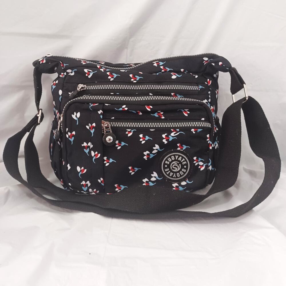 Suoyate Multi-pocket Nylon Crossbody Bag